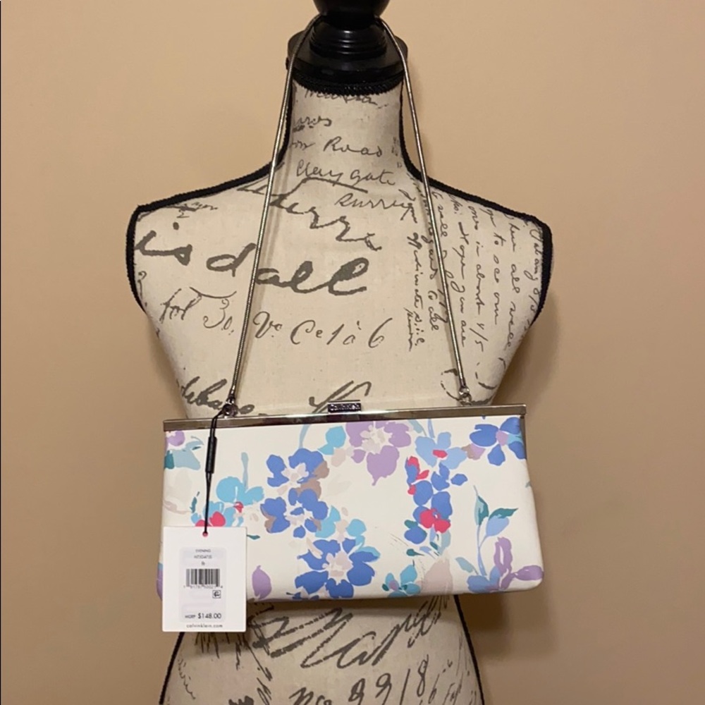 Calvin Klein evening floral purse $148